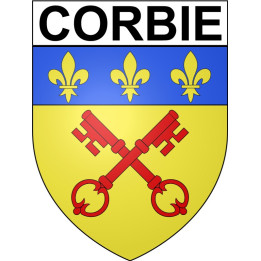 Corbie 80 ville Stickers blason autocollant adhésif