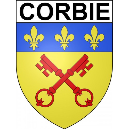 Corbie 80 ville Stickers blason autocollant adhésif