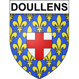 Stickers coat of arms Doullens adhesive sticker