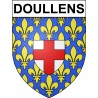 Doullens Sticker wappen, gelsenkirchen, augsburg, klebender aufkleber