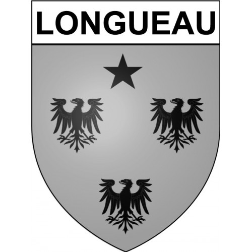 Longueau 80 ville Stickers blason autocollant adhésif