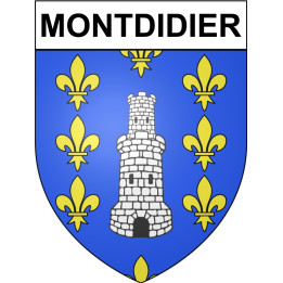 Stickers coat of arms Montdidier adhesive sticker