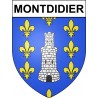 Montdidier Sticker wappen, gelsenkirchen, augsburg, klebender aufkleber