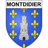 Stickers coat of arms Montdidier adhesive sticker