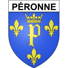 Péronne Sticker wappen, gelsenkirchen, augsburg, klebender aufkleber