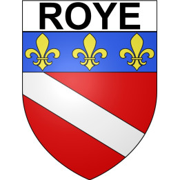Pegatinas escudo de armas de Roye adhesivo de la etiqueta engomada