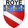 Pegatinas escudo de armas de Roye adhesivo de la etiqueta engomada