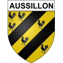 Aussillon Sticker wappen, gelsenkirchen, augsburg, klebender aufkleber