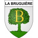 Stickers coat of arms La Bruguière adhesive sticker