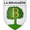 La Bruguière 81 ville Stickers blason autocollant adhésif