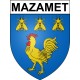 Adesivi stemma Mazamet adesivo