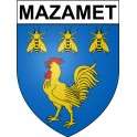 Mazamet 81 ville Stickers blason autocollant adhésif