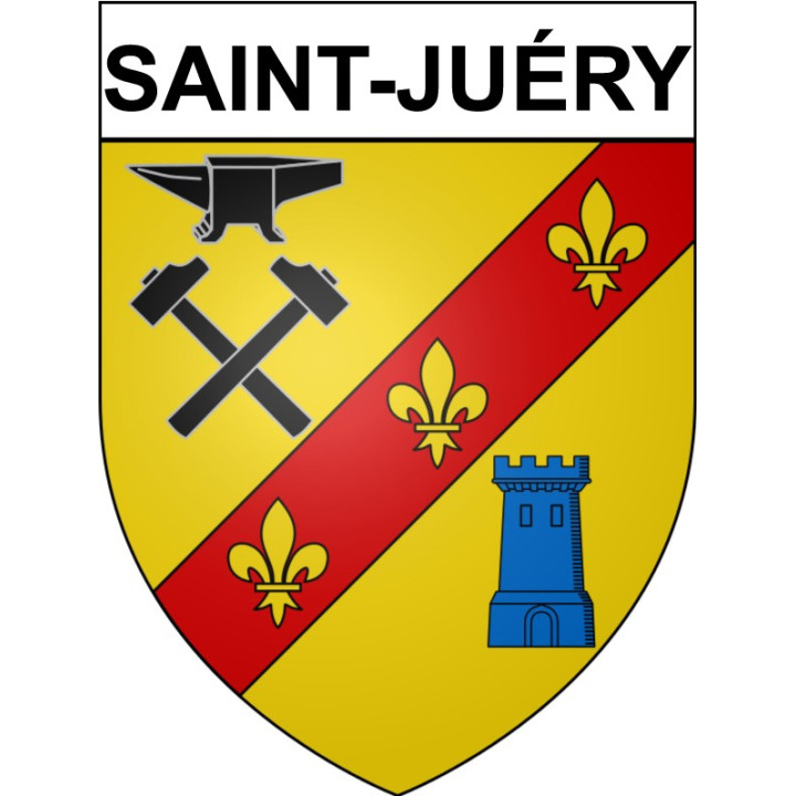 Stickers coat of arms Saint-Juéry adhesive sticker