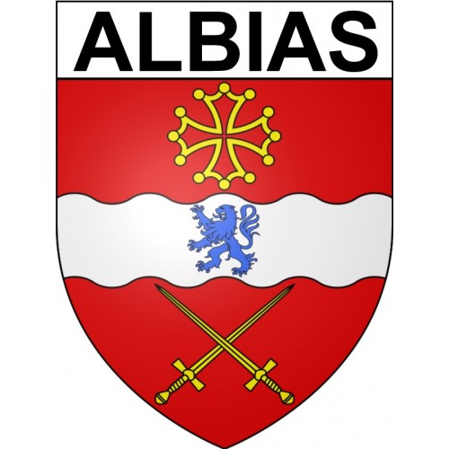Stickers coat of arms Albias adhesive sticker