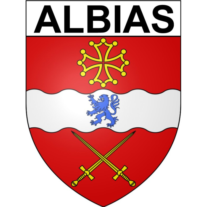 Albias 82 ville Stickers blason autocollant adhésif