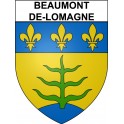 Beaumont-de-Lomagne 82 ville Stickers blason autocollant adhésif