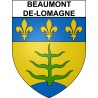 Beaumont-de-Lomagne Sticker wappen, gelsenkirchen, augsburg, klebender aufkleber
