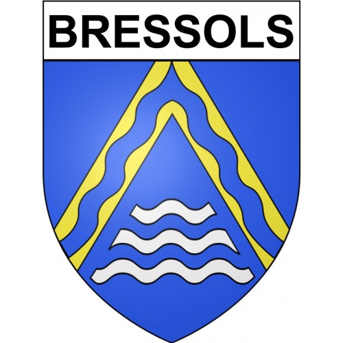 Stickers coat of arms Bressols adhesive sticker