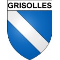 Grisolles 82 ville Stickers blason autocollant adhésif