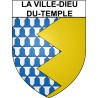 Adesivi stemma La Ville-Dieu-du-Temple adesivo