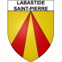 Pegatinas escudo de armas de Labastide-Saint-Pierre adhesivo de la etiqueta engomada