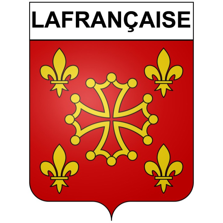 Pegatinas escudo de armas de Lafrançaise adhesivo de la etiqueta engomada