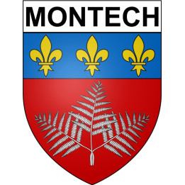 Stickers coat of arms Montech adhesive sticker