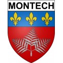 Montech 82 ville Stickers blason autocollant adhésif