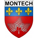 Stickers coat of arms Montech adhesive sticker