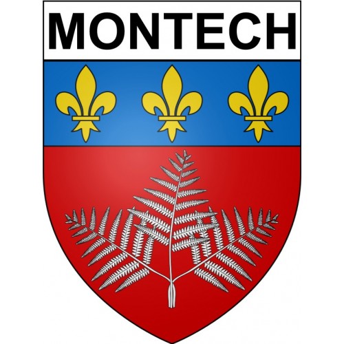 Montech 82 ville Stickers blason autocollant adhésif