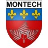 Stickers coat of arms Montech adhesive sticker