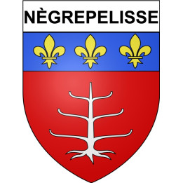 Nègrepelisse Sticker wappen, gelsenkirchen, augsburg, klebender aufkleber
