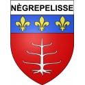 Pegatinas escudo de armas de Nègrepelisse adhesivo de la etiqueta engomada
