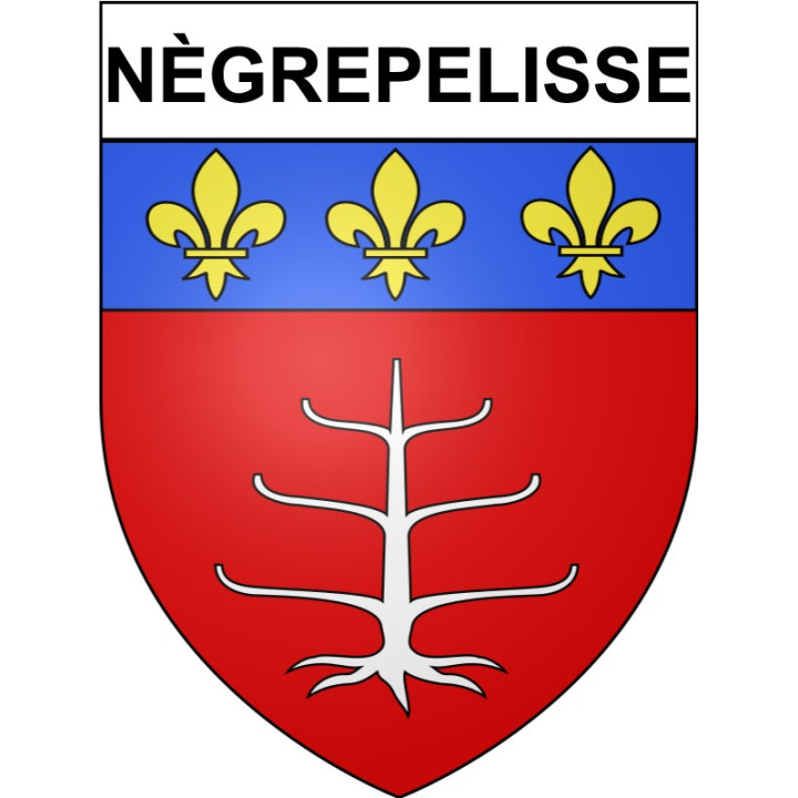 Nègrepelisse Sticker wappen, gelsenkirchen, augsburg, klebender aufkleber