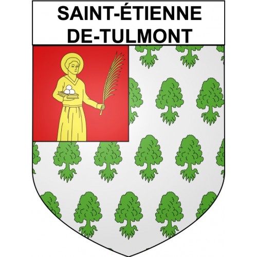 Stickers coat of arms Saint-étienne-de-Tulmont adhesive sticker
