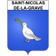 Adesivi stemma Saint-Nicolas-de-la-Grave adesivo
