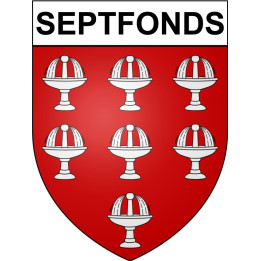 Septfonds Sticker wappen, gelsenkirchen, augsburg, klebender aufkleber