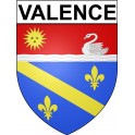 Pegatinas escudo de armas de Valence adhesivo de la etiqueta engomada