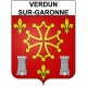 Verdun-sur-Garonne Sticker wappen, gelsenkirchen, augsburg, klebender aufkleber