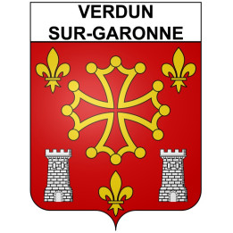 Stickers coat of arms Verdun-sur-Garonne adhesive sticker