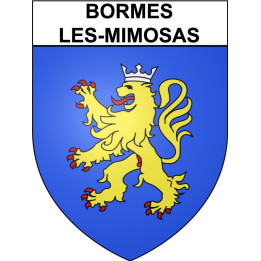 Bormes-les-Mimosas 83 ville Stickers blason autocollant adhésif