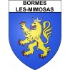 Stickers coat of arms Bormes-les-Mimosas adhesive sticker