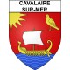 Pegatinas escudo de armas de Cavalaire-sur-Mer adhesivo de la etiqueta engomada