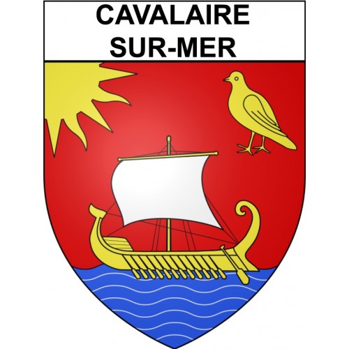 Stickers coat of arms Cavalaire-sur-Mer adhesive sticker