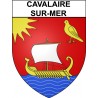 Cavalaire-sur-Mer Sticker wappen, gelsenkirchen, augsburg, klebender aufkleber