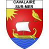 Stickers coat of arms Cavalaire-sur-Mer adhesive sticker