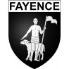 Pegatinas escudo de armas de Fayence adhesivo de la etiqueta engomada