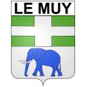 Le Muy 83 ville Stickers blason autocollant adhésif