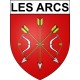 Pegatinas escudo de armas de Les Arcs adhesivo de la etiqueta engomada
