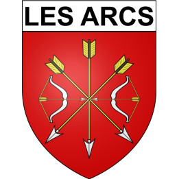 Les Arcs Sticker wappen, gelsenkirchen, augsburg, klebender aufkleber